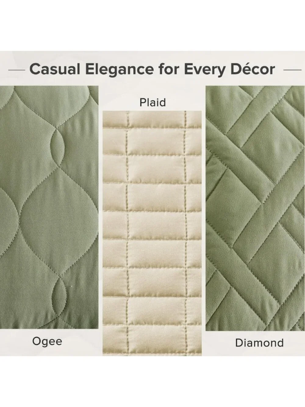 Cozy Reversible Twin Quilt Set - Modern Diamond Design, Lightweight All-Season